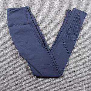 Lululemon Leggings Womens 4 Navy Seamless Mesh 7/8 Tight